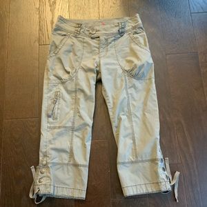 h&m divided womens capri pants, olive